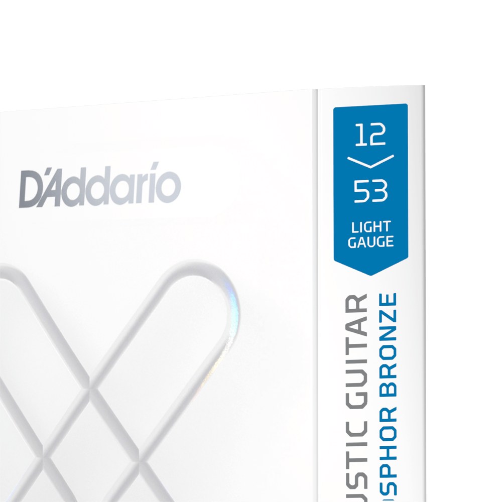 Cận cảnh bao bì dây D'Addario XSAPB1253 12-53 Light
