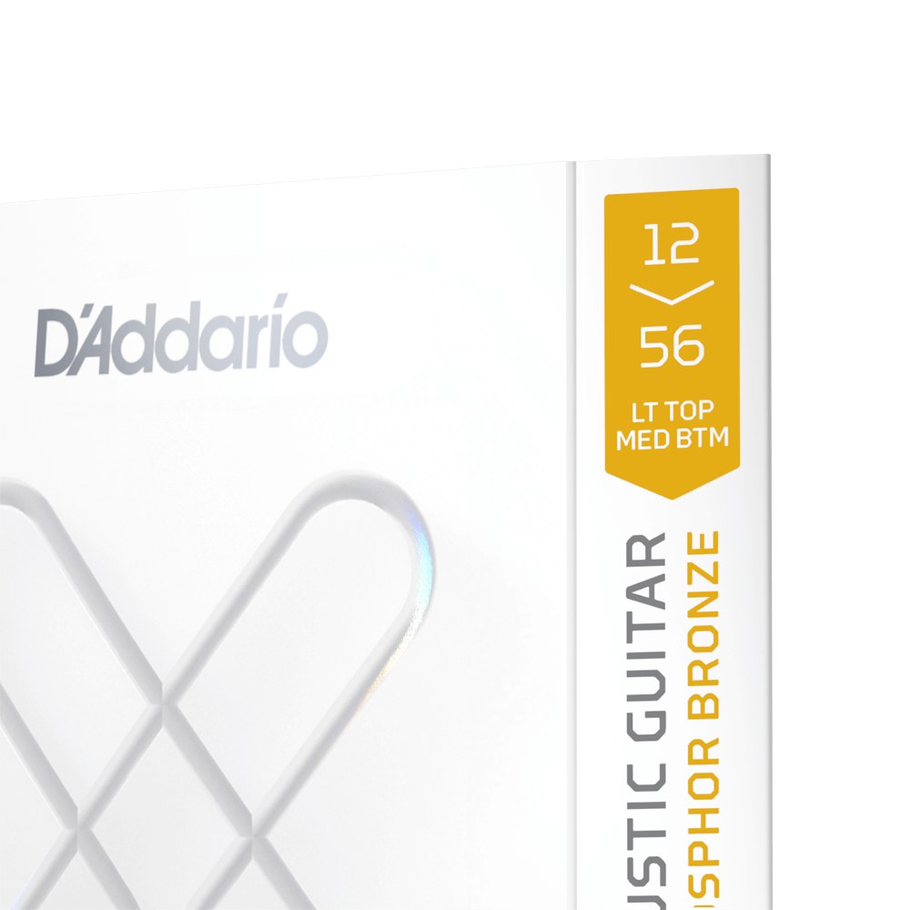 Cận cảnh bao bì dây D'Addario XSAPB1256 12-56 Light Top/Medium Bottom