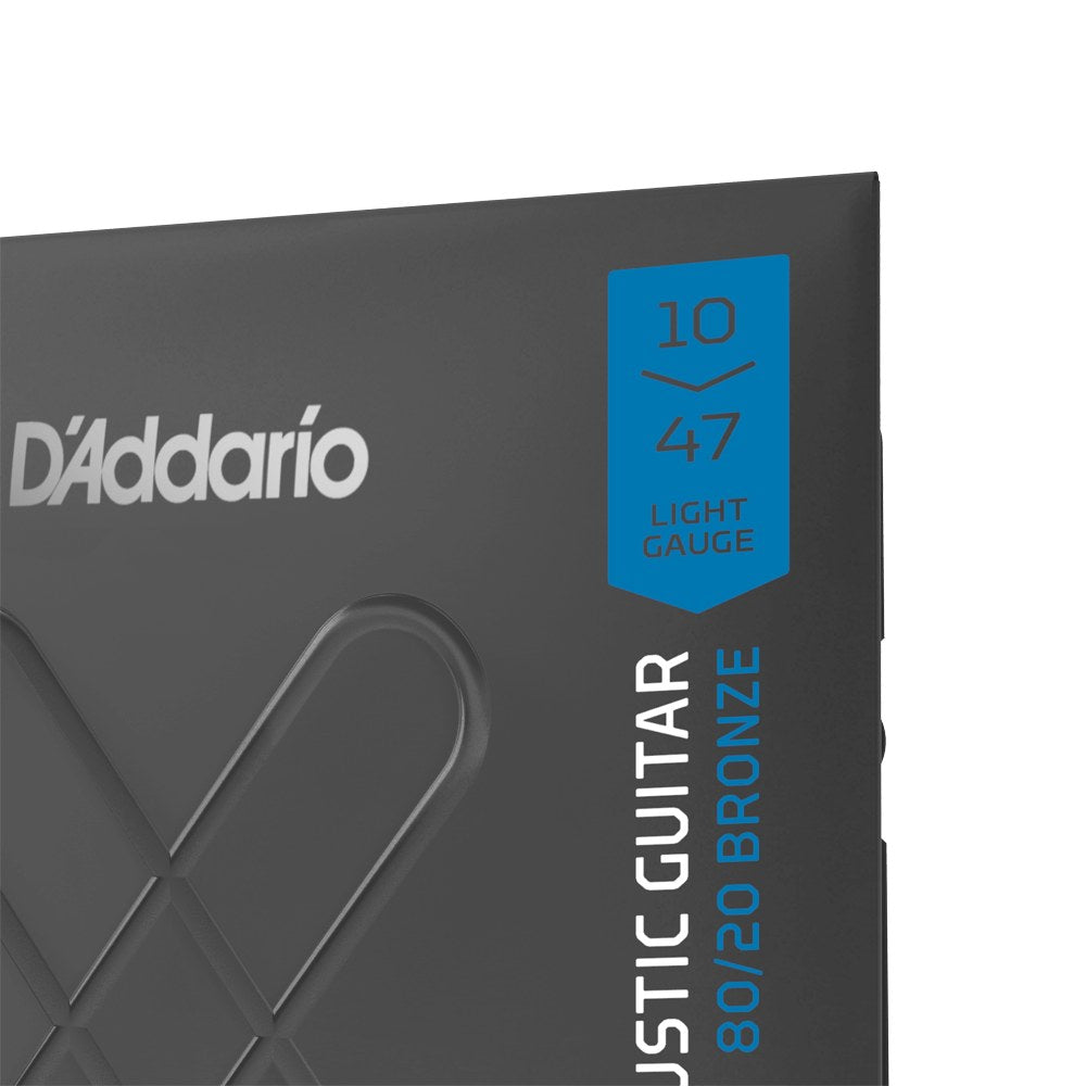 Cận cảnh bao bì dây D'Addario XTABR1047-12 10-47 Light 12-String
