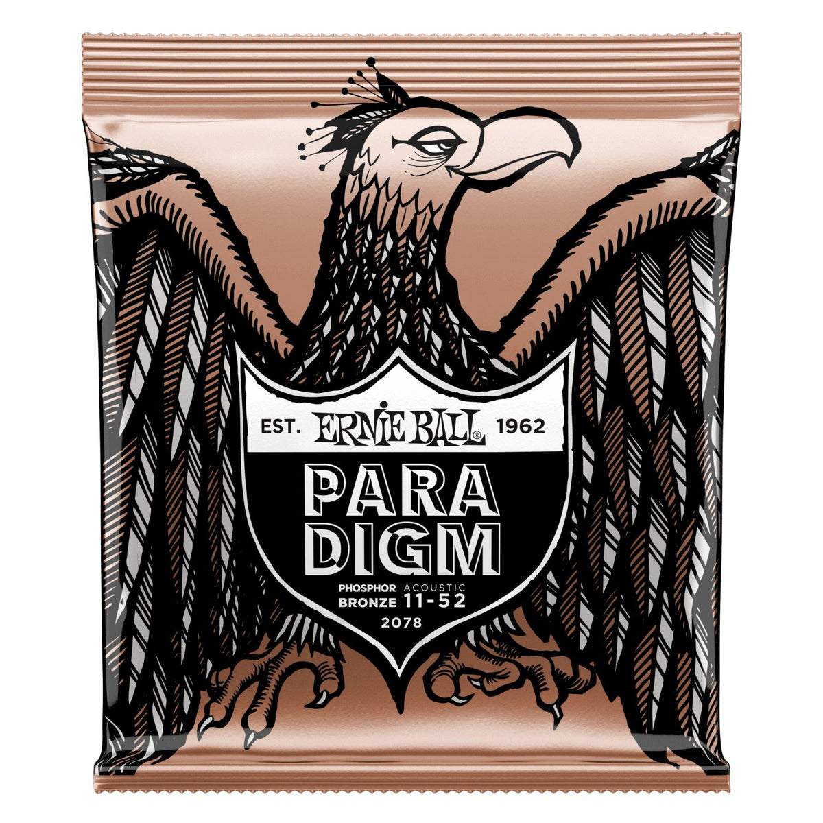 Dây Ernie Ball 2078 Paradigm Phosphor Bronze 11-52 Light – bao bì mặt trước