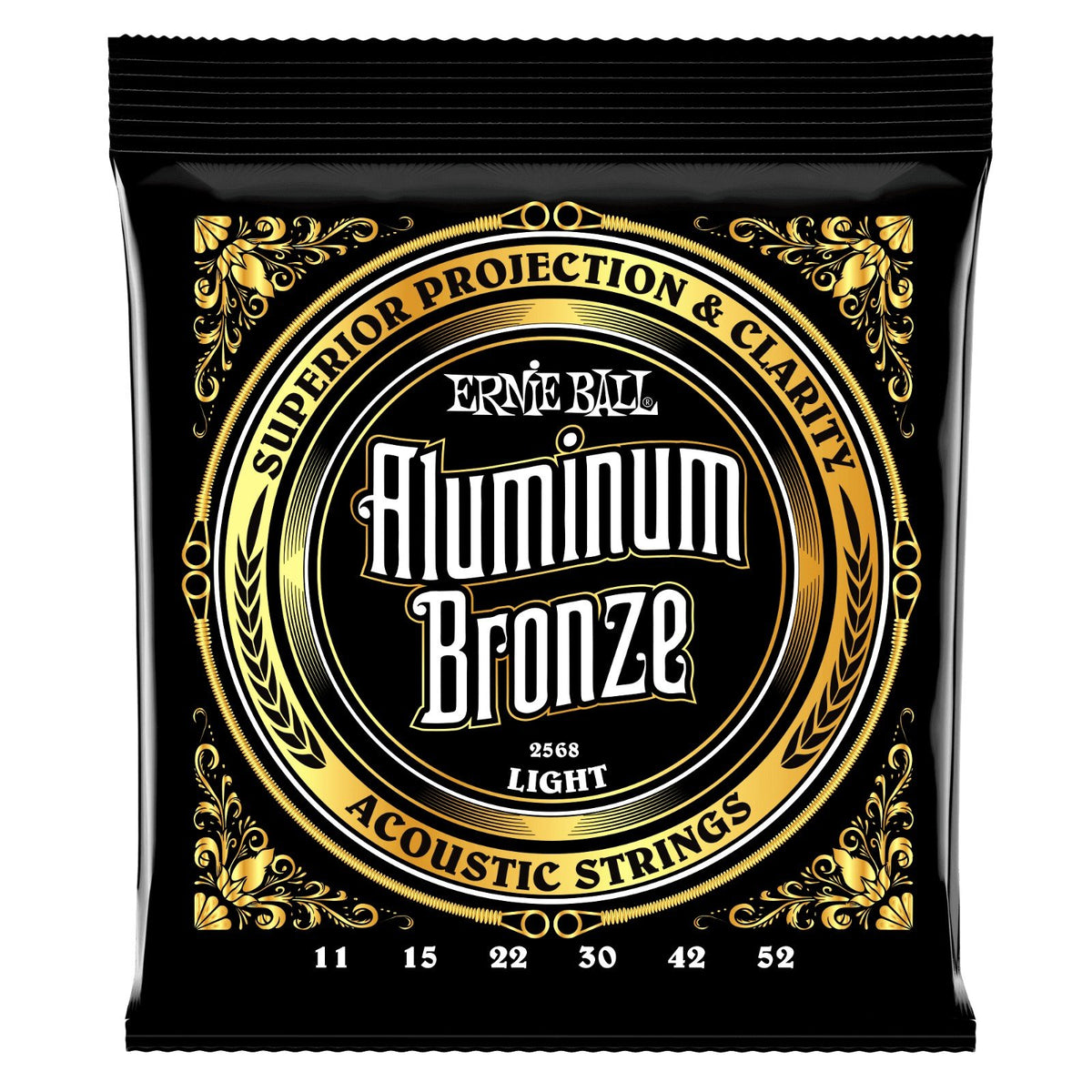 Dây Ernie Ball 2568 Aluminum Bronze 11-52 Light – bao bì mặt trước