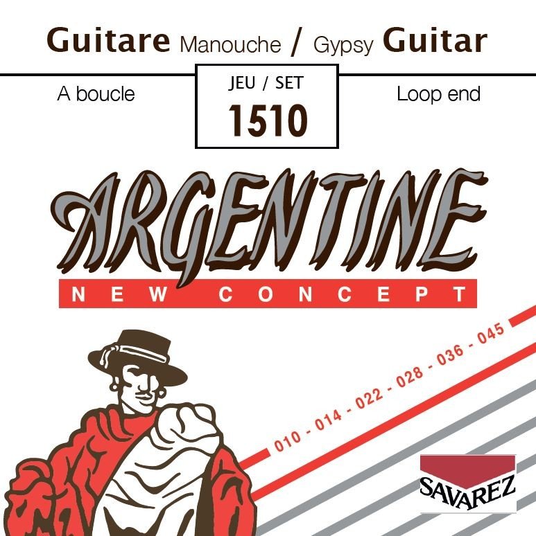 Dây Savarez Argentine 1510 Loop End 10-45 Extra Light – bao bì mặt trước