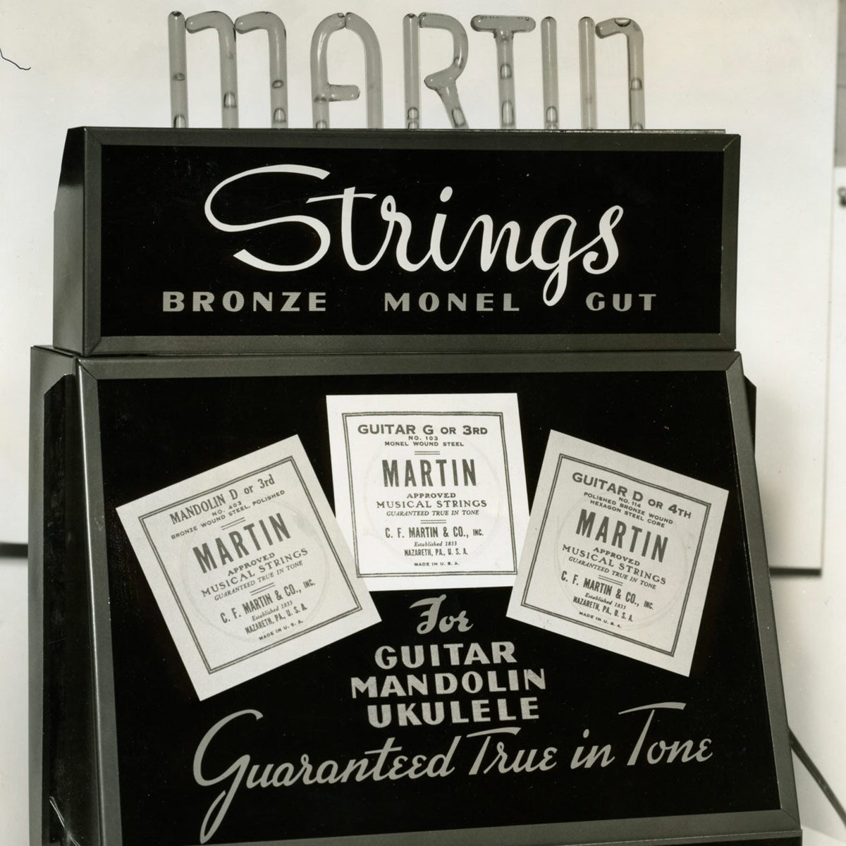Bao bì dây Martin thời kỳ đầu – Bronze, Monel, Gut