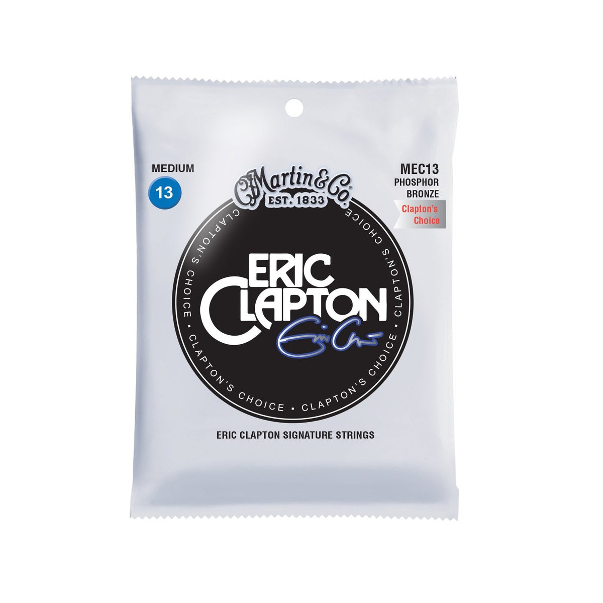 Dây Martin MEC13 Clapton's Choice 13-56 Medium – bao bì mặt trước