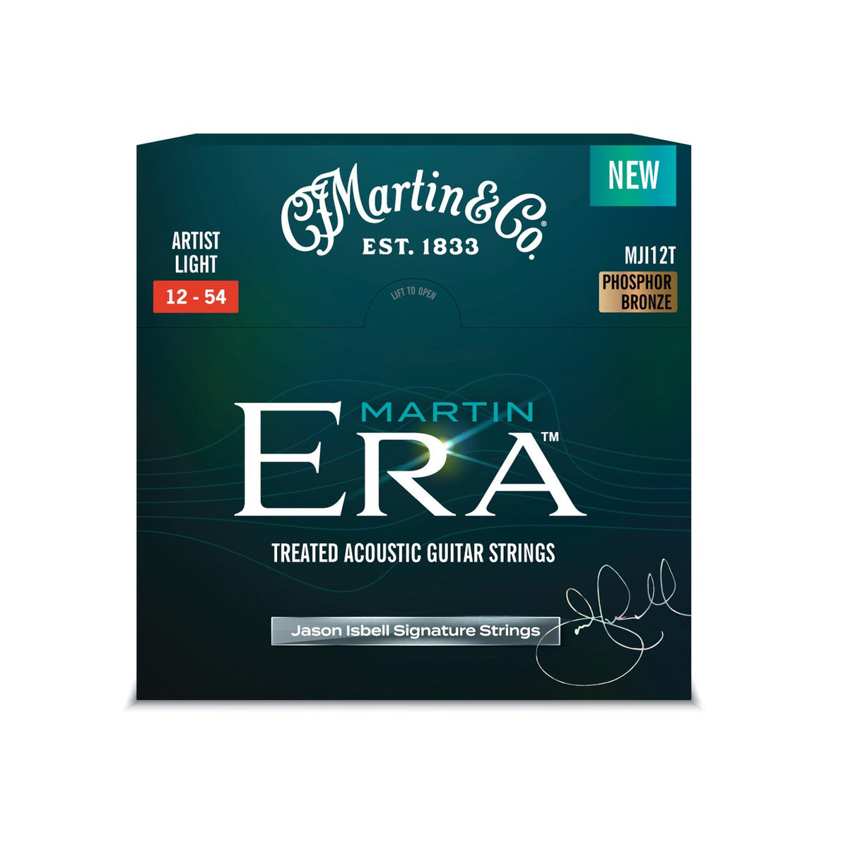 Dây Martin Era MJI12T 12-54 Artist Light (Jason Isbell) – bao bì mặt trước