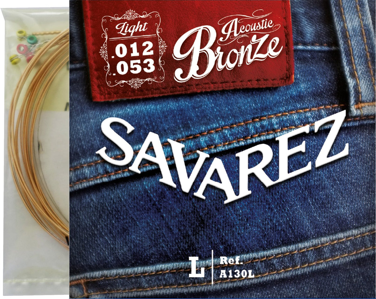 Dây Savarez A130L Acoustic Bronze 12-53 – ảnh của Savarez