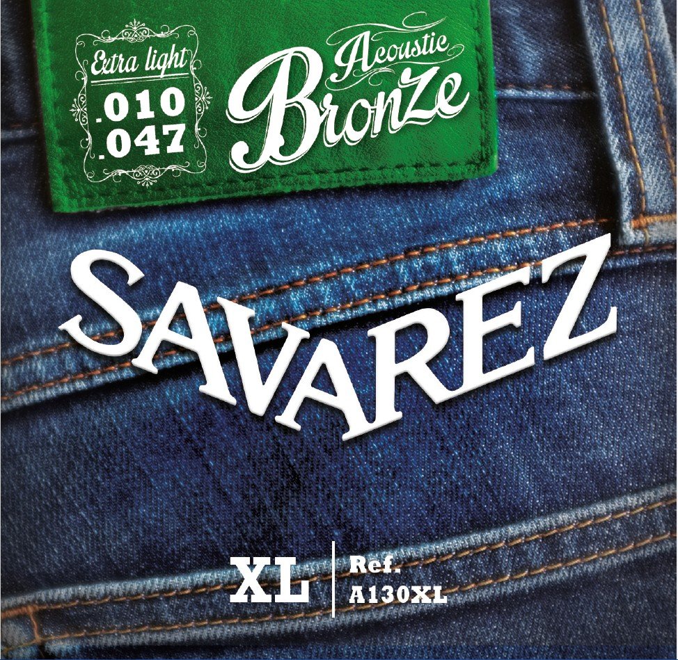 Dây Savarez A130XL Acoustic Bronze 10-47 Extra Light – bao bì mặt trước