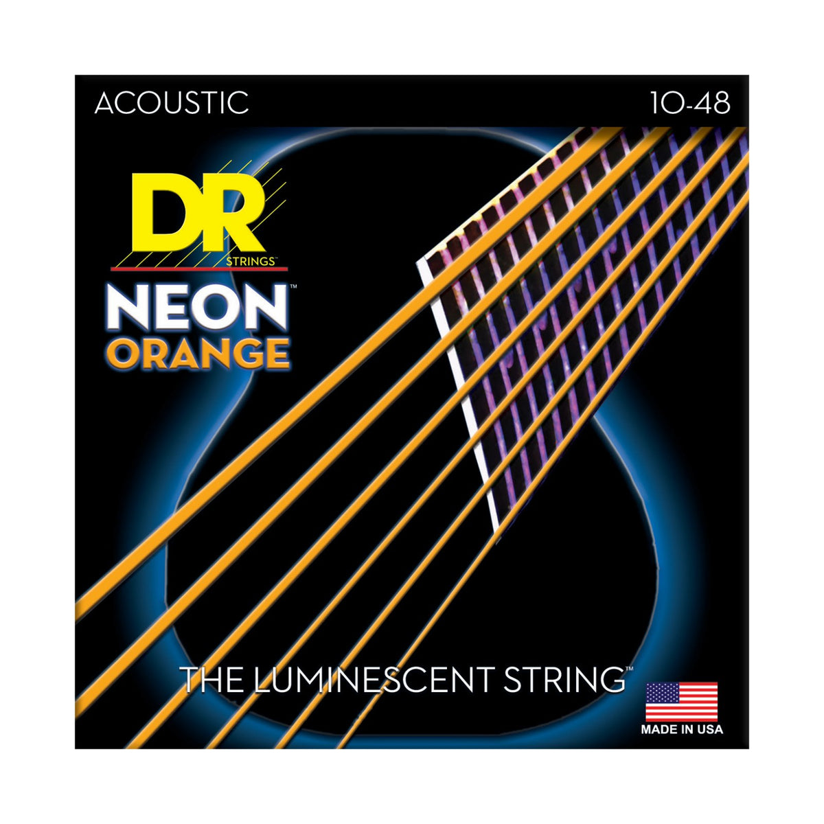 Dây DR Hi-Def Neon 10-48 màu cam (NOA-10) – bao bì mặt trước