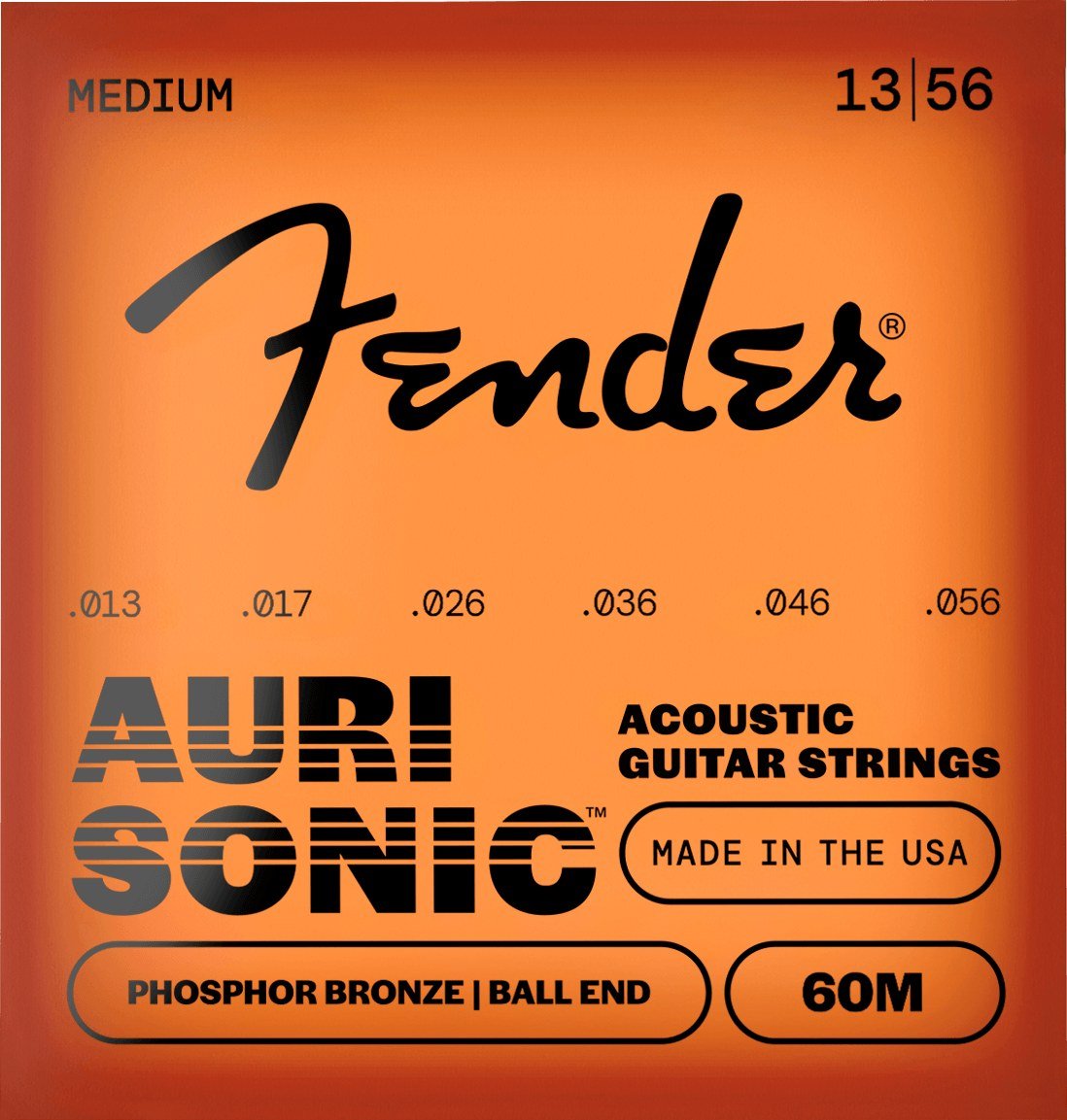 Fender AuriSonic 60M – cỡ 13-56 Medium, cùng dòng AuriSonic 60 với 60CL