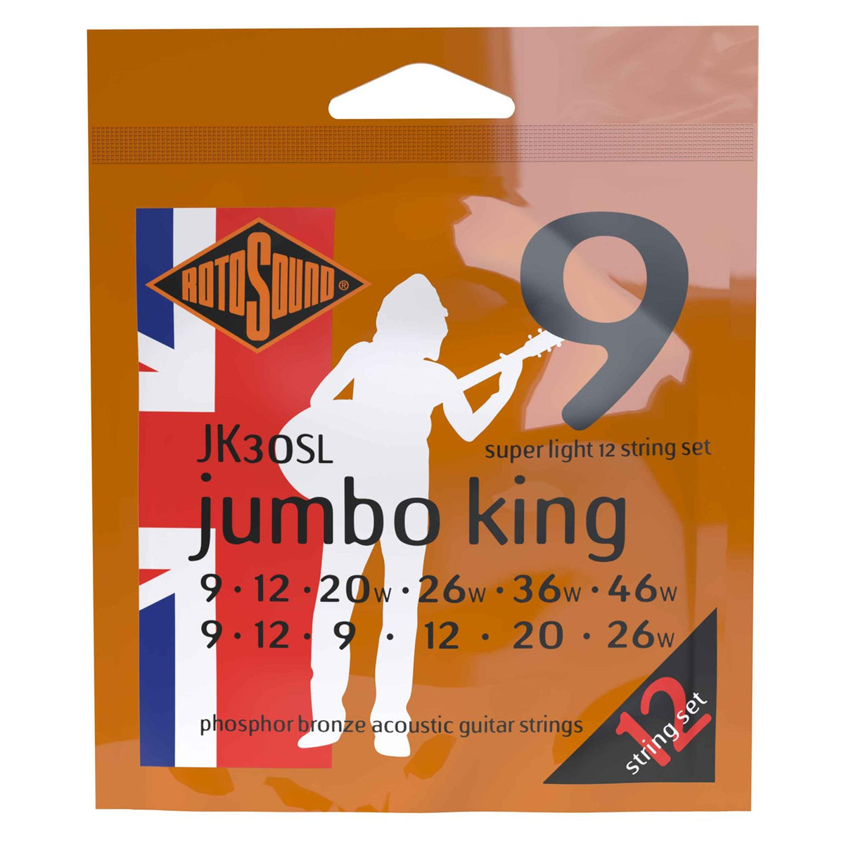 Rotosound JK30SL – cỡ 9-46 Super Light, cùng dòng Jumbo King với JK30L