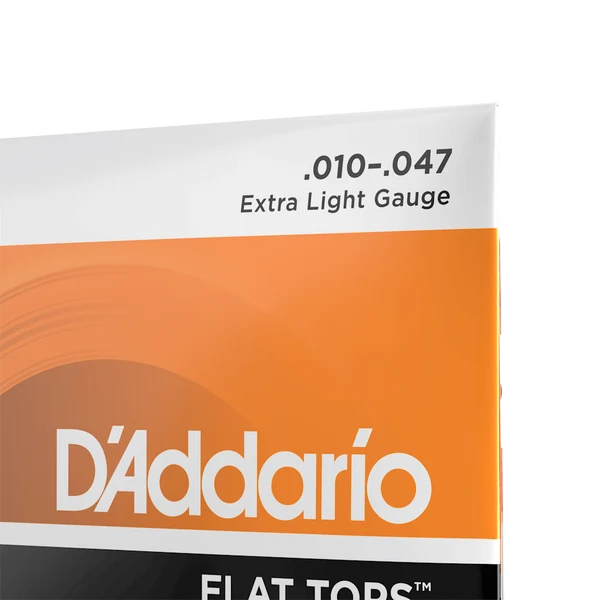 Dây Đàn Guitar Acoustic D'Addario EFT15 (Flat Tops Phosphor Bronze, 10-47 Extra Light)