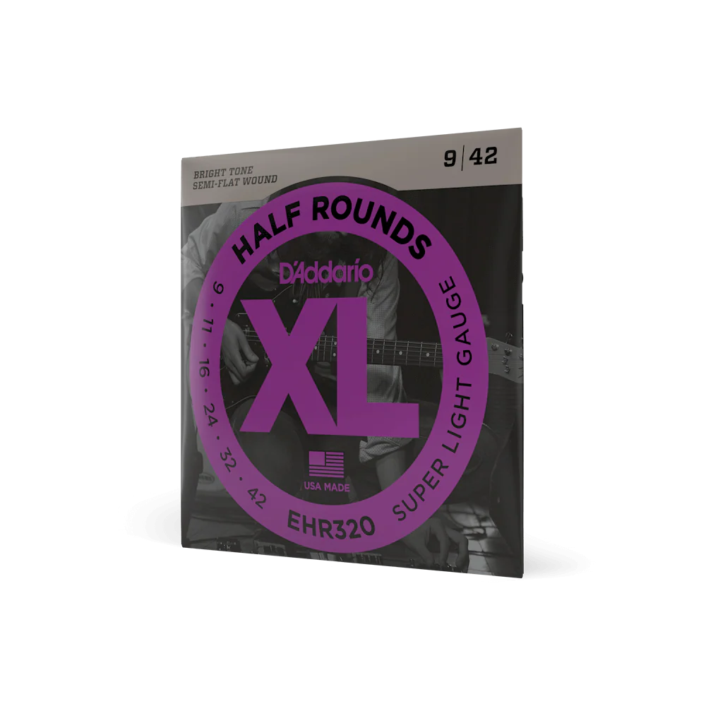 Dây Đàn Guitar Điện D'Addario EHR320 09-42 XL Half Rounds