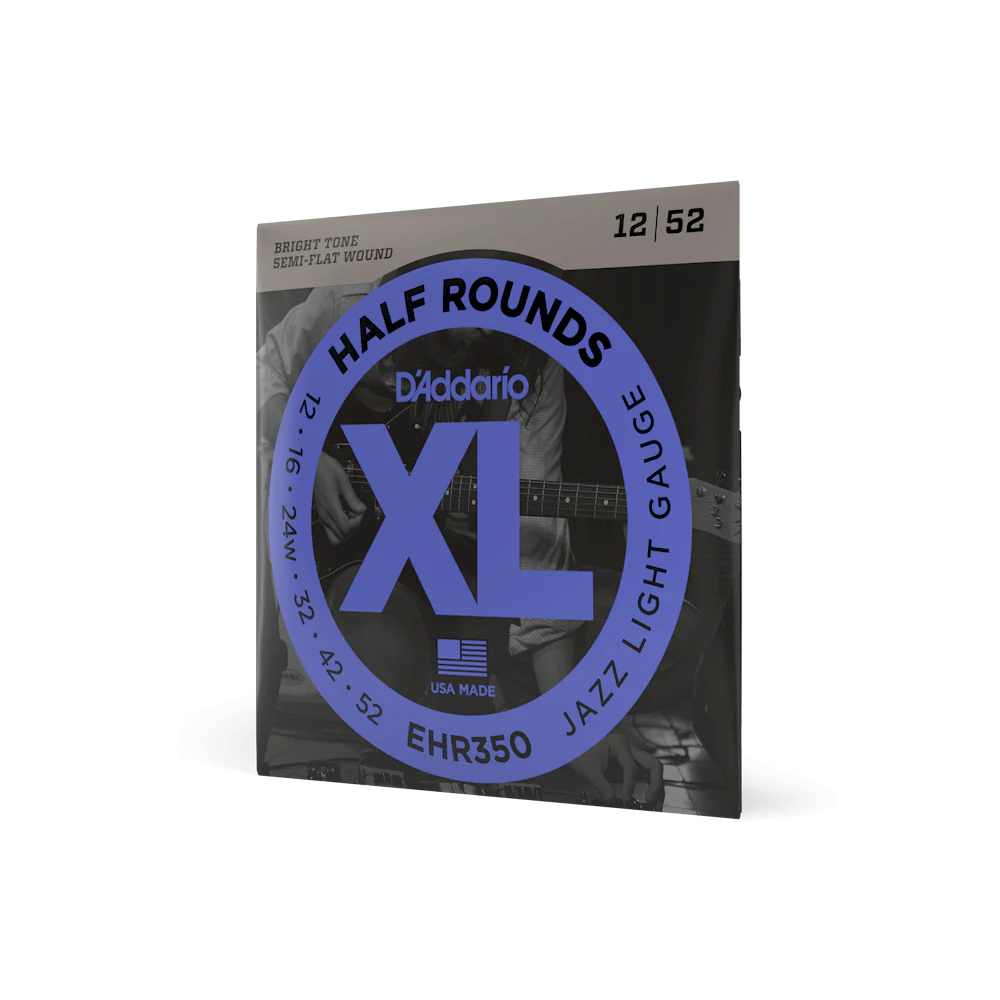 Dây Đàn Guitar Điện D'Addario EHR350 12-52 XL Half Rounds