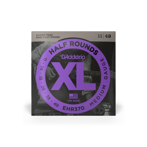 Dây Đàn Guitar Điện D'Addario EHR370 11-49 XL Half Rounds