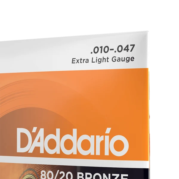 Dây Đàn Guitar Acoustic D'Addario EJ10 (80/20 Bronze, 10-47 Extra Light)