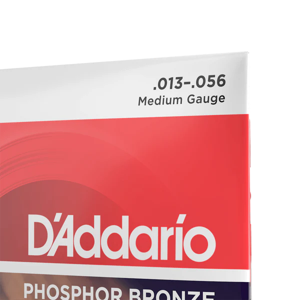 Dây Đàn Guitar Acoustic D'Addario EJ17 (Phosphor Bronze, 13-56 Medium)