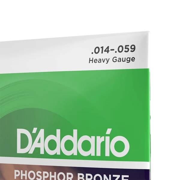 Dây Đàn Guitar Acoustic D'Addario EJ18 (Phosphor Bronze, 14-59 Heavy)