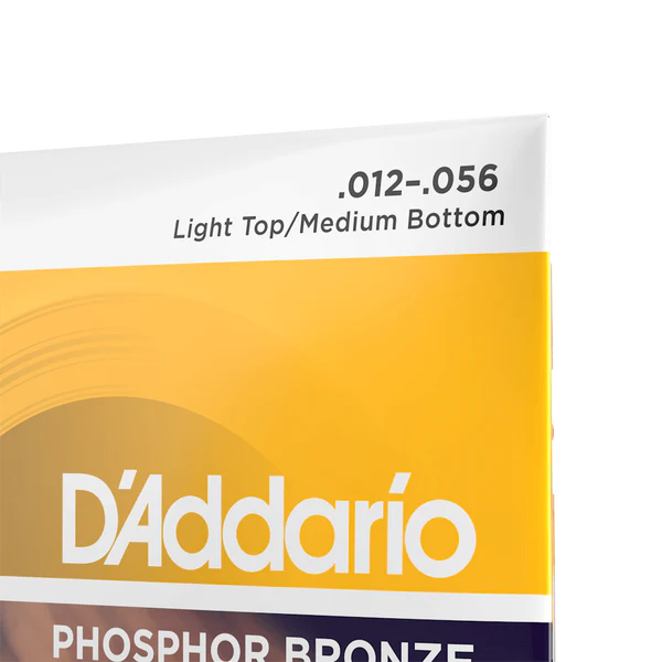 Dây Đàn Guitar Acoustic D'Addario EJ19 (Phosphor Bronze, 12-56 Bluegrass)