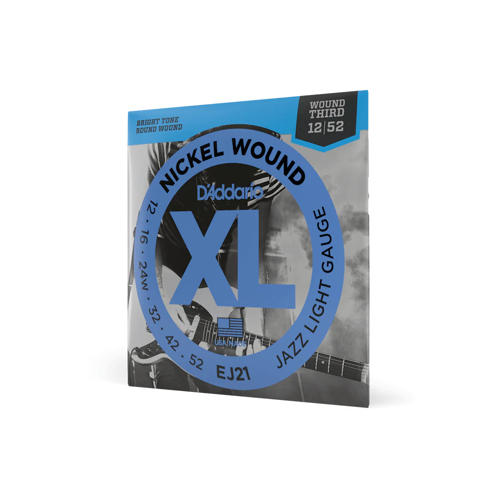 Dây Đàn Guitar Điện D'Addario EJ21 12-52 Jazz Light