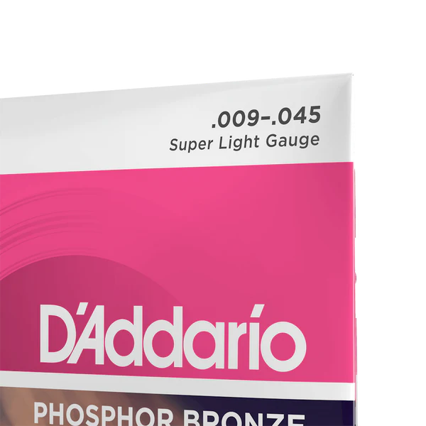 Dây Đàn Guitar Acoustic D'Addario EJ23 (Phosphor Bronze, 9-45 Super Light)
