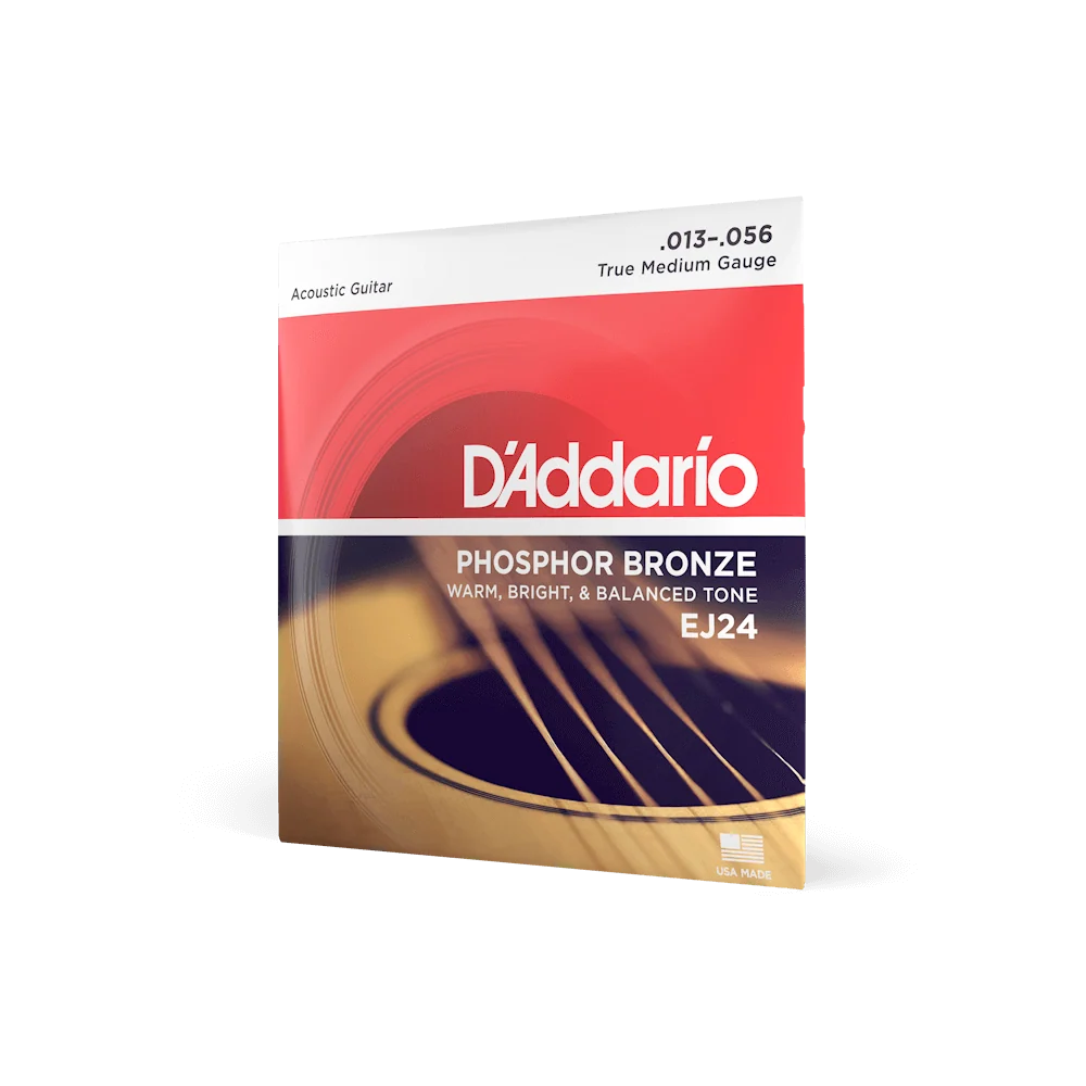 Dây Đàn Guitar Acoustic D'Addario EJ24 (Phosphor Bronze, 13-56 True Medium, DADGAD)