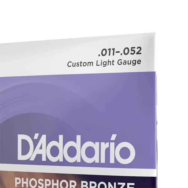 Dây Đàn Guitar Acoustic D'Addario EJ26 (Phosphor Bronze, 11-52 Custom Light)