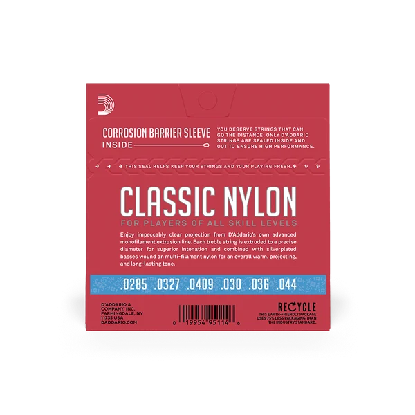 Dây Guitar Classic D'Addario EJ27H Student Hard Tension