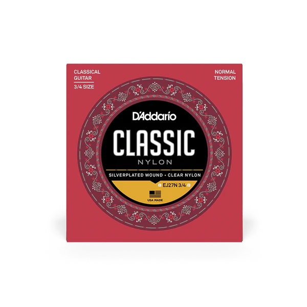 Dây Guitar Classic D'Addario EJ27N 3/4 Cho Đàn Cỡ Nhỏ
