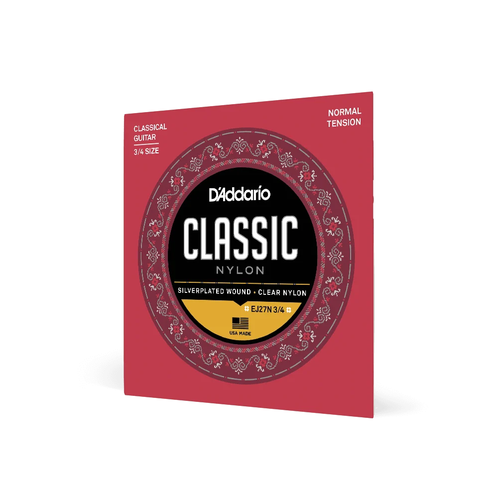 Dây Guitar Classic D'Addario EJ27N 3/4 Cho Đàn Cỡ Nhỏ