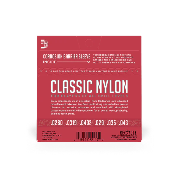 Dây Guitar Classic D'Addario EJ27N Student Nylon