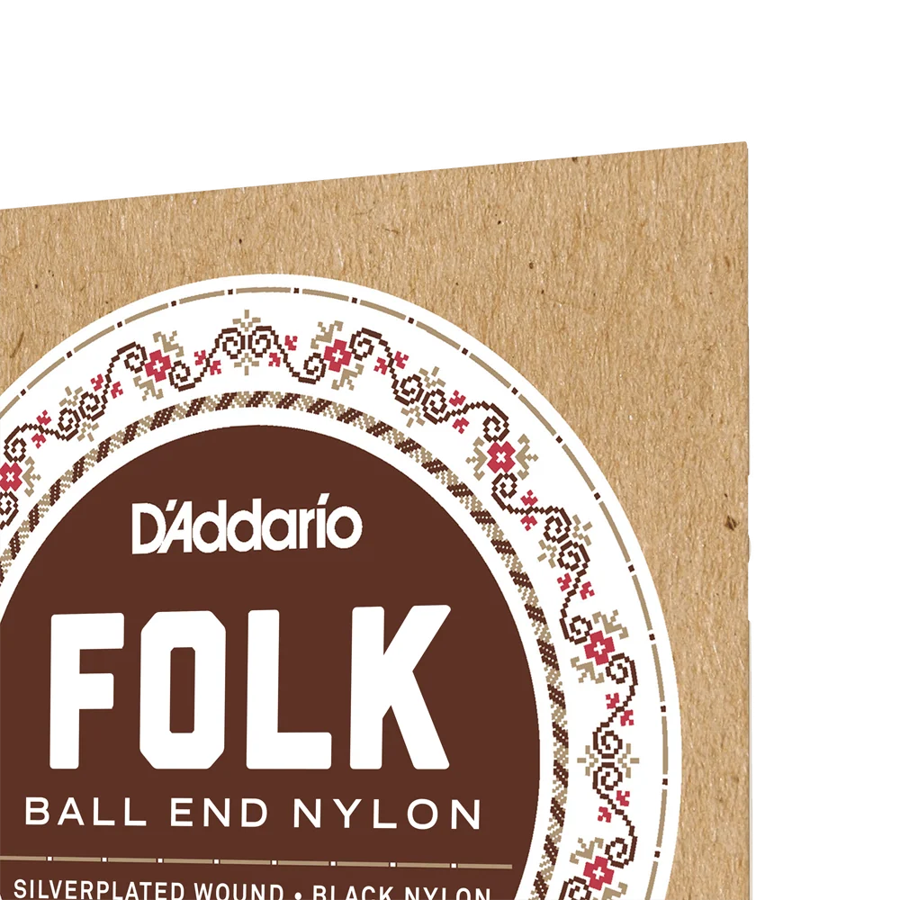 Dây Guitar D'Addario EJ32 Folk Nylon Đầu Bi (Ball-End)
