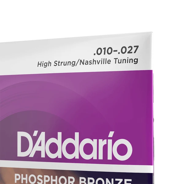 Dây Đàn Guitar Acoustic D'Addario EJ38H (Phosphor Bronze, Nashville/High-Strung, 10-27)