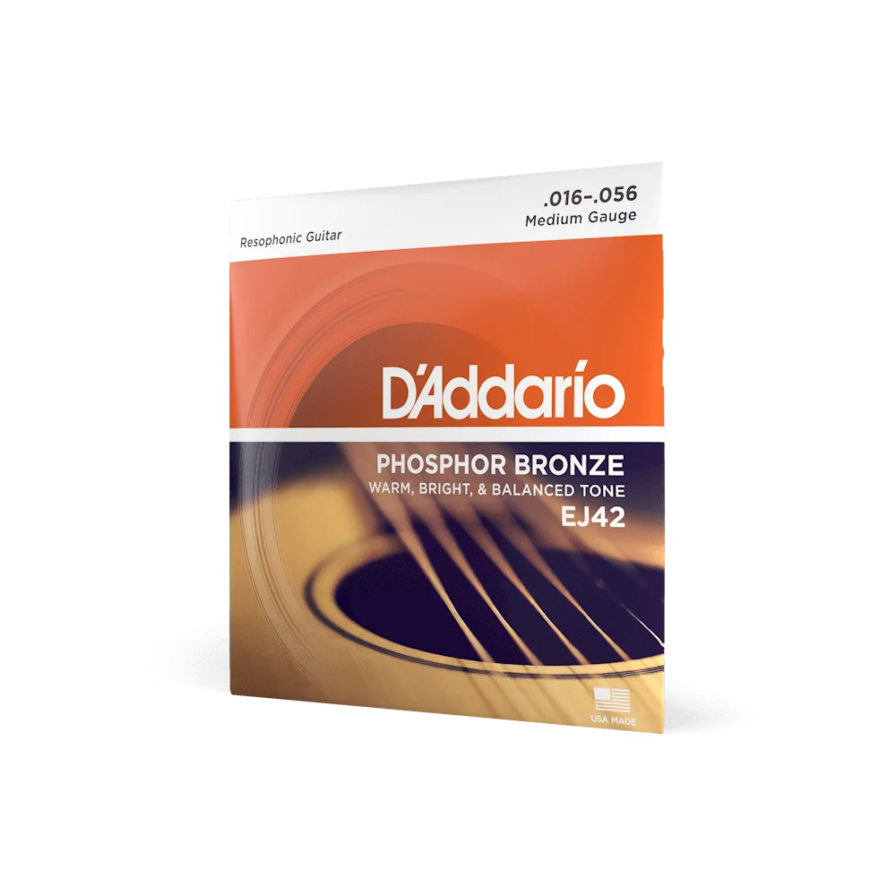 Dây Đàn Guitar Acoustic D'Addario EJ42 (Phosphor Bronze Resophonic, 16-56)