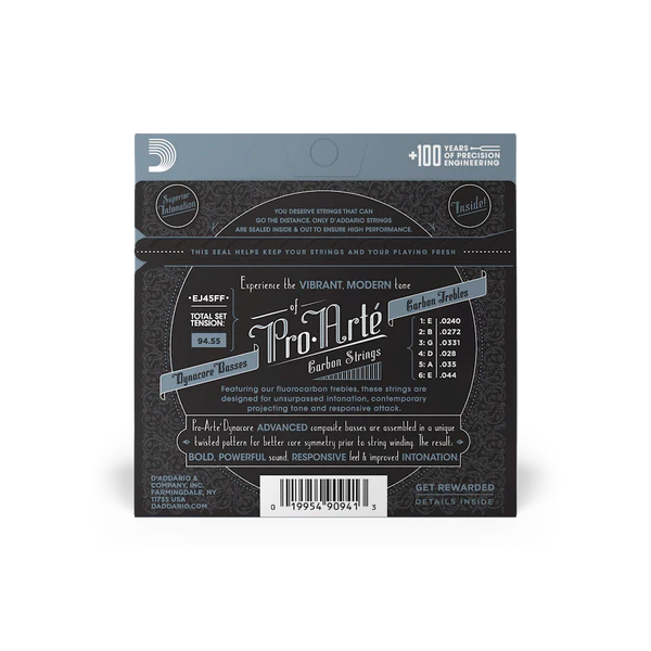 Dây Guitar Classic D'Addario EJ45FF Pro-Arté Carbon