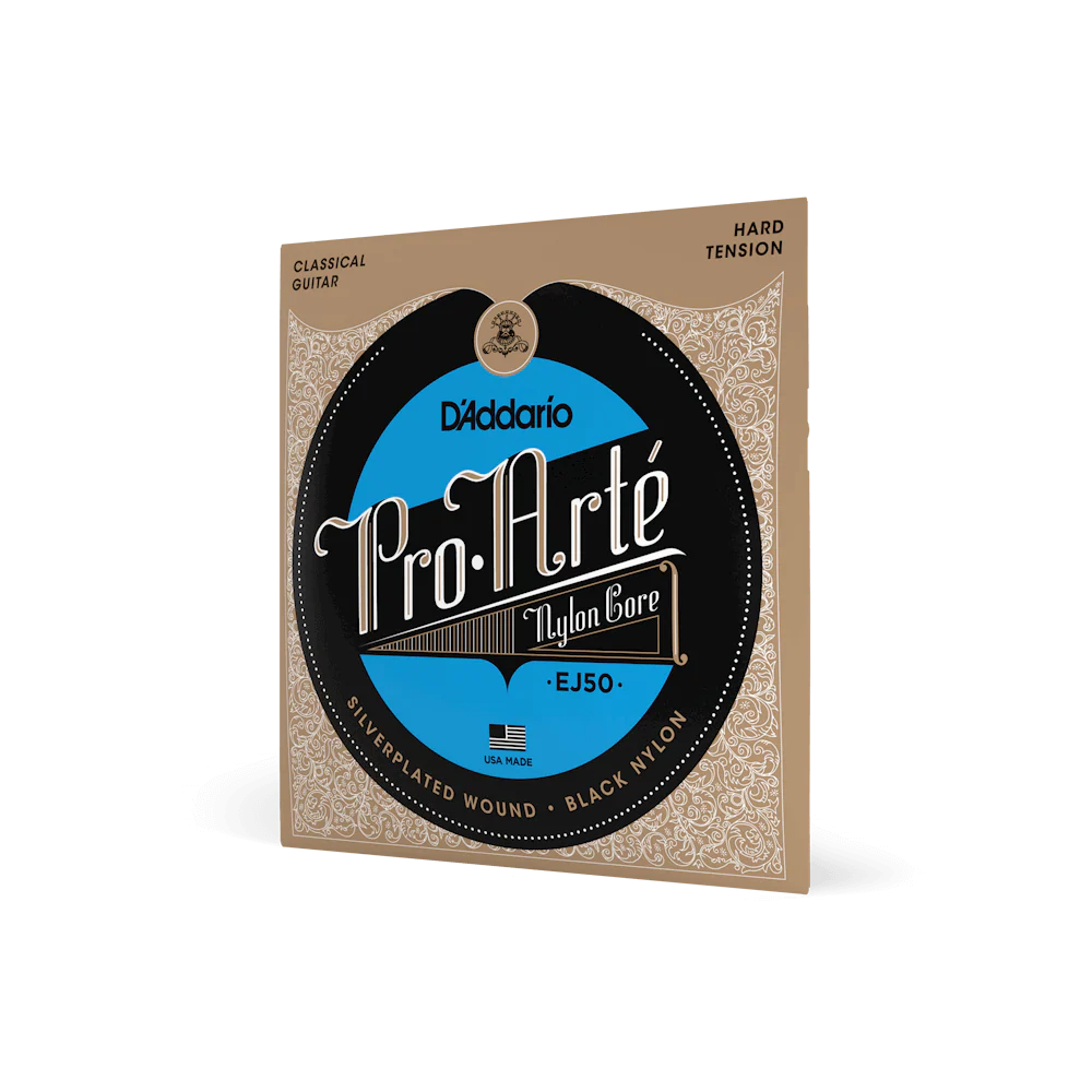 Dây Guitar Classic D'Addario EJ50 Pro-Arté Black Nylon Hard