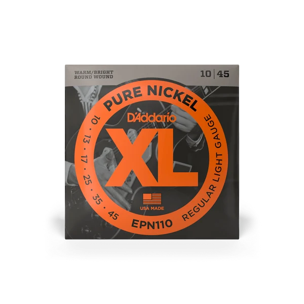 Dây Guitar Điện D'Addario EPN110 10-45 Pure Nickel Vintage