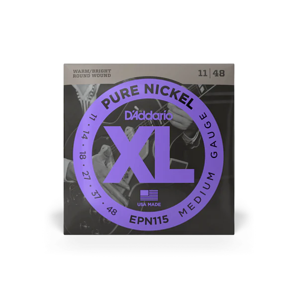 Dây Guitar Điện D'Addario EPN115 11-48 Pure Nickel Vintage