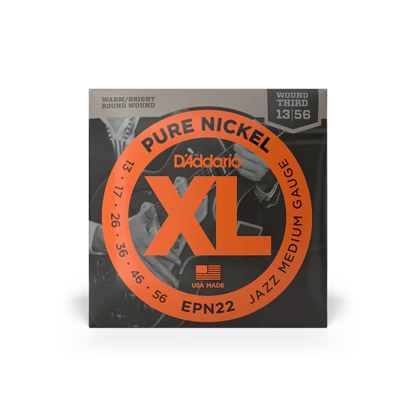 Dây Đàn Guitar Điện D'Addario EPN22 13-56 XL Pure Nickel