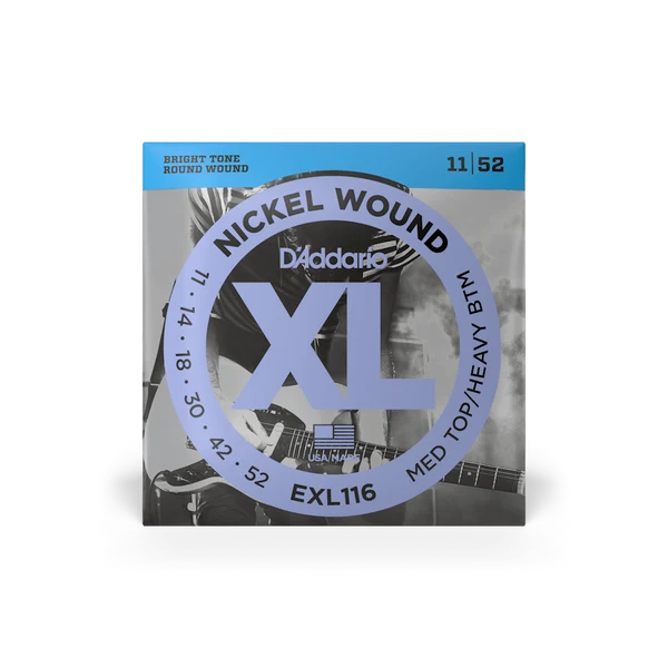 Dây Đàn Guitar Điện D'Addario EXL116 11-52 XL Nickel Wound