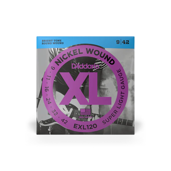 Dây Guitar Điện D'Addario EXL120 09-42 XL Nickel