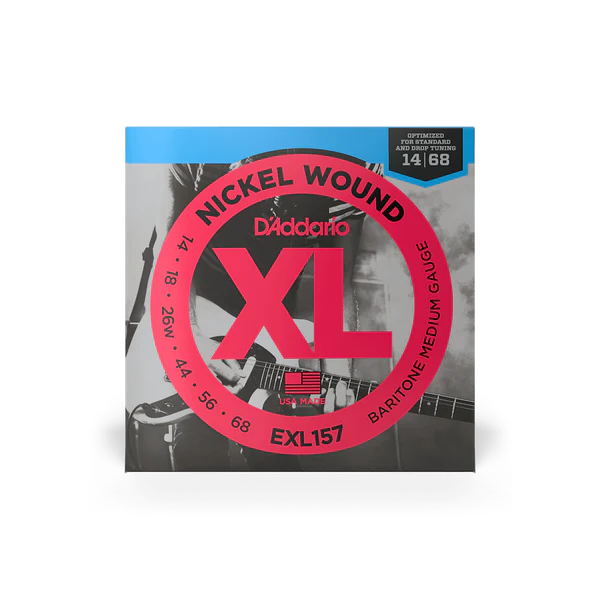 Dây Đàn Guitar Điện Baritone D'Addario EXL157 14-68