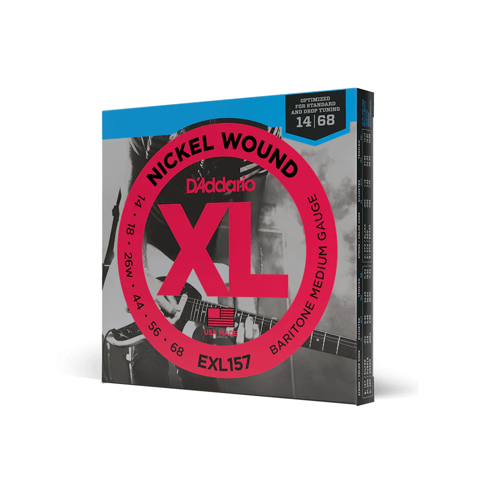 Dây Đàn Guitar Điện Baritone D'Addario EXL157 14-68