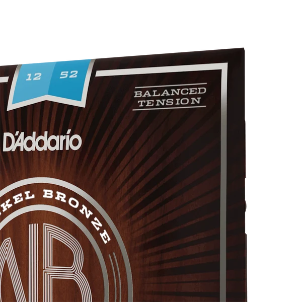 Dây Đàn Guitar Acoustic D'Addario NB1252BT (Nickel Bronze Balanced Tension, 12-52)