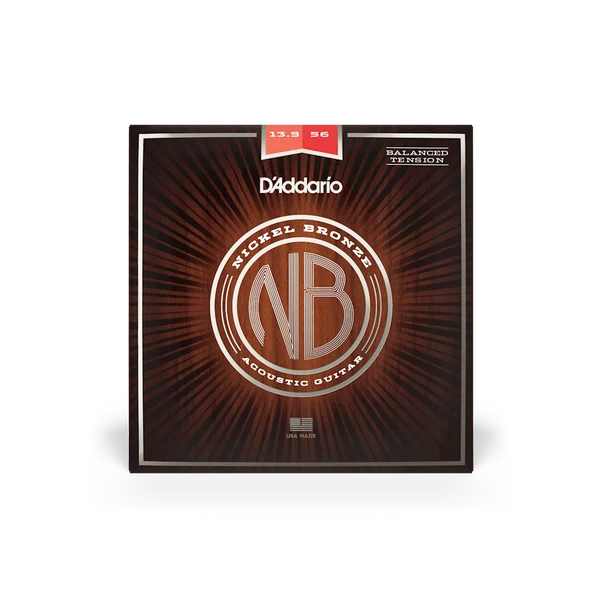 Dây Đàn Guitar Acoustic D'Addario NB13556BT (Nickel Bronze Balanced Tension, 13.5-56)