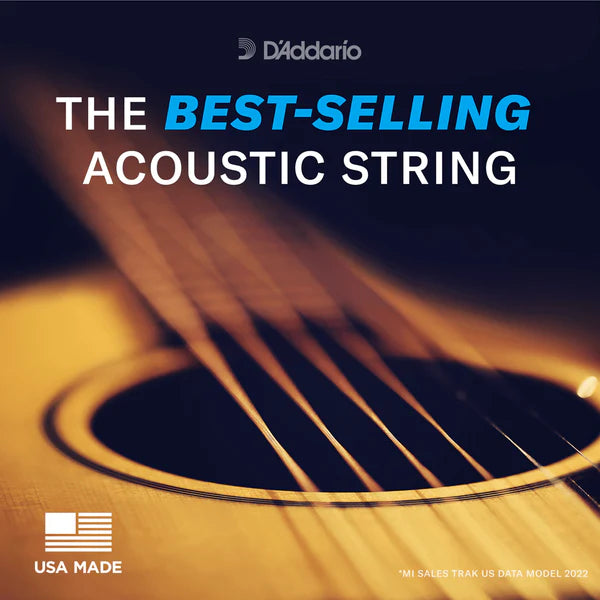 Dây Đàn Guitar Acoustic D'Addario EJ26 (Phosphor Bronze, 11-52 Custom Light)