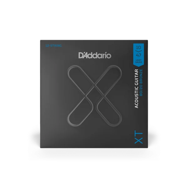 Dây Đàn Guitar Acoustic 12 Dây D'Addario XTABR1047-12 (XT 80/20 Bronze, 10-47 Light)