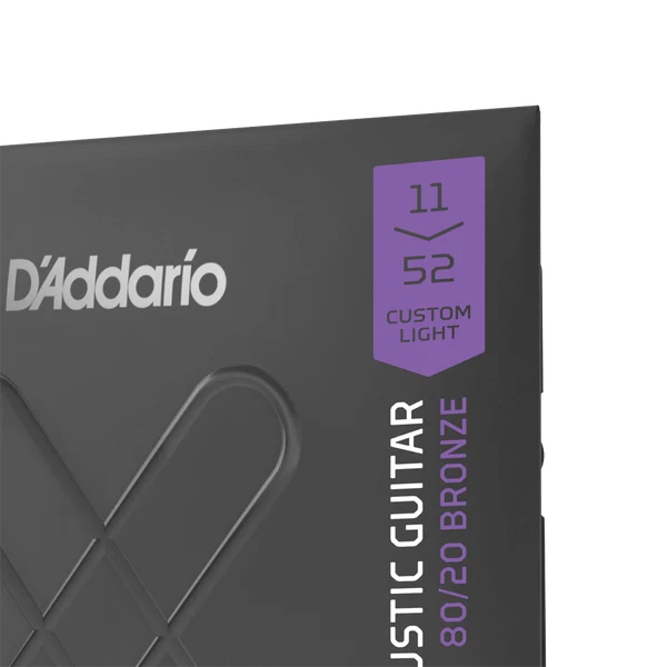 Dây Đàn Guitar Acoustic D'Addario XTABR1152 (XT 80/20 Bronze, 11-52 Custom Light)