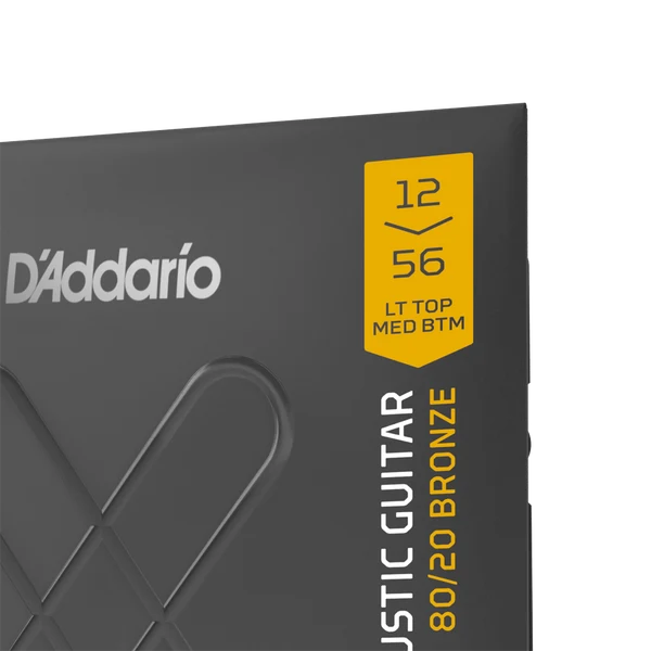 Dây Đàn Guitar Acoustic D'Addario XTABR1256 (XT 80/20 Bronze, 12-56 Light Top/Medium Bottom)