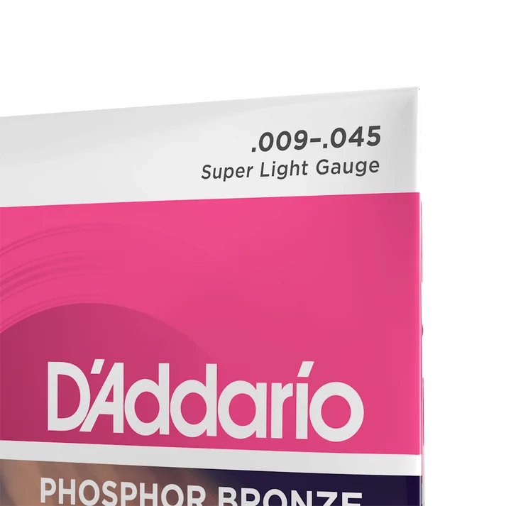 Dây Đàn Guitar Acoustic D'Addario EJ23 (Phosphor Bronze, 9-45 Super Light)