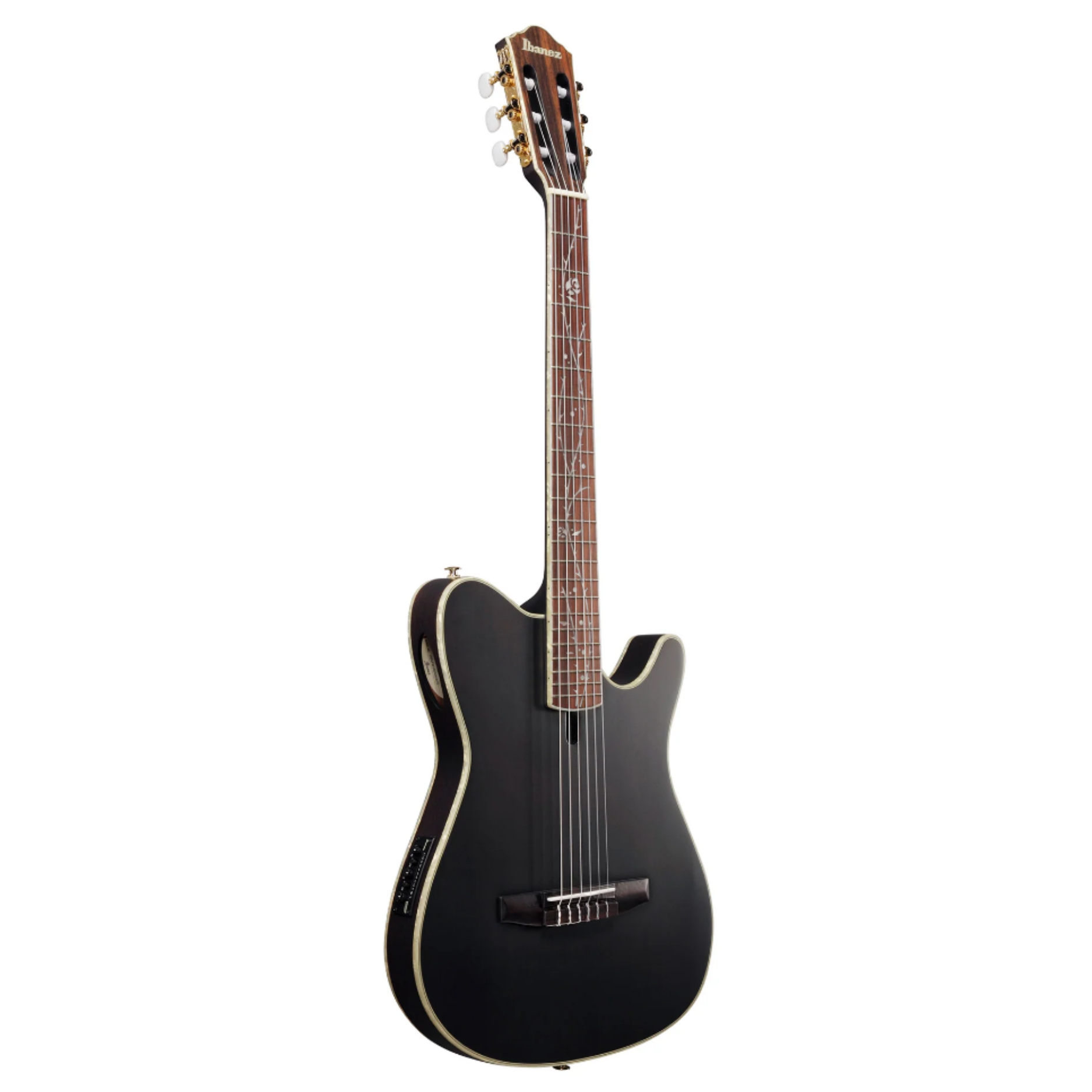 Đàn Guitar Classic Ibanez TOD10N-TKF Tim Henson Signature Nylon String Guitar, Transparent Black Flat